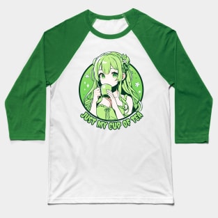 Matcha Anime girl Baseball T-Shirt